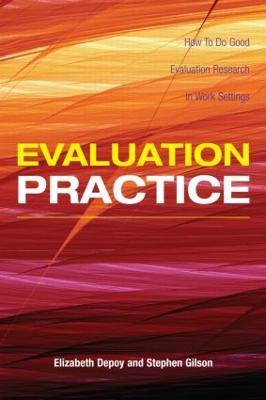 Evaluation Practice: How To Do Good Evaluation Research In Work Settings - Elizabeth DePoy,Stephen Gilson - cover