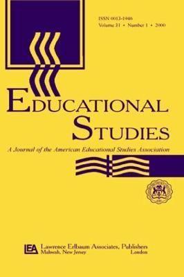 Education After 9/11: A Special Issue of educational Studies - cover