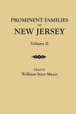 Prominent Families of New Jersey. In Two Volumes. Volume II - cover