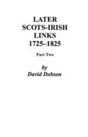Later Scots-Irish Links, 1725-1825. Part Two - Dobson - cover