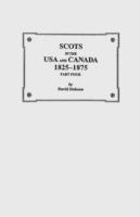 Scots in the USA and Canada, 1825-1875. Part Four - Dobson - cover