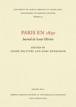 Paris en 1830: Journal de Juste Olivier