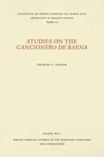 Studies on the Cancionero de Baena