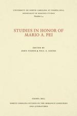 Studies in Honor of Mario A. Pei