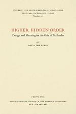 Higher, Hidden Order: Design and Meaning in the Odes of Malherbe