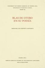 Blas de Otero en su poesia