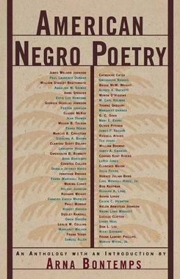 American Negro Poetry: An Anthology - Arna Wendell Bontemps - cover