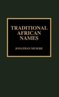 Traditional African Names - Jonathan Musere - cover