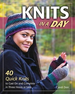 Knits in a Day: 40 Quick Knits to Cast On and Complete in Three Hours or Less - Candi Derr - cover