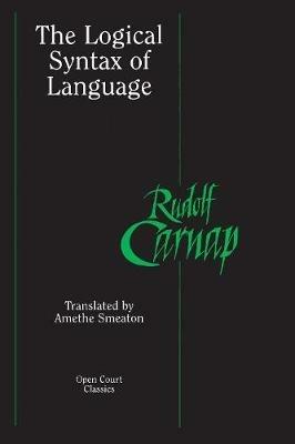 The Logical Syntax of Language - Rudolf Carnap - cover