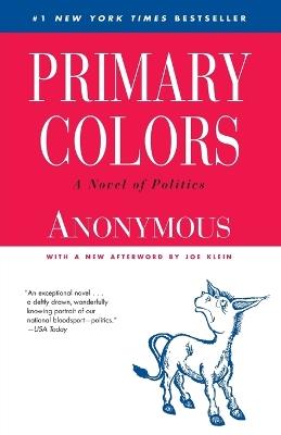 Primary Colors: A Novel of Politics - Anonymous,Joe Klein - cover