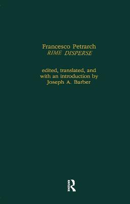 Francesco Petrarch's Rime Disperse, Series A - cover
