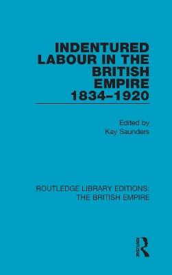 Indentured Labour in the British Empire, 1834-1920 - cover