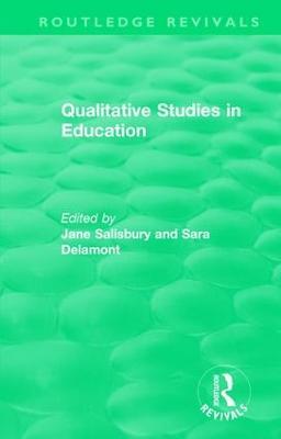 Qualitative Studies in Education (1995) - cover