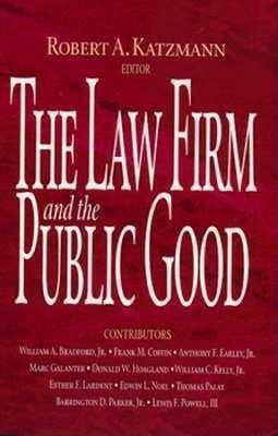 The Law Firm and the Public Good - cover
