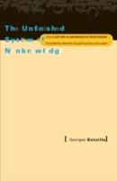 Unfinished System Of Nonknowledge - Georges Bataille - cover