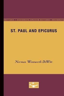 St. Paul and Epicurus - Norman Wentworth DeWitt - cover