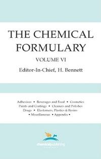 The Chemical Formulary, Volume 6: Volume 6 - cover