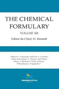 The Chemical Formulary, Volume 12: Volume 12 - cover