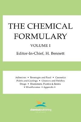 The Chemical Formulary, Volume 1: Volume 1 - cover