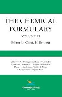 The Chemical Formulary, Volume 3: Volume 3 - cover