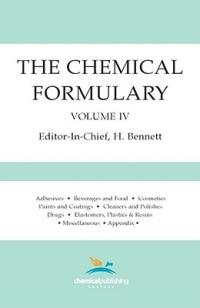 The Chemical Formulary, Volume 4: Volume 4 - cover