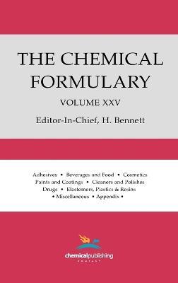 The Chemical Formulary, Volume 25: Volume 25 - cover