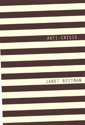 Anti-Crisis - Janet Roitman - cover