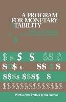A Program for Monetary Stability - Milton Friedman - cover
