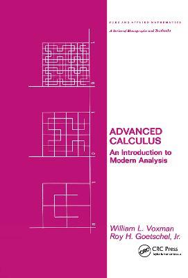 Advanced Calculus: An Introduction to Modern Analysis - Voxman - cover