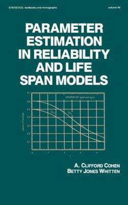 Parameter Estimation in Reliability and Life Span Models - Cohen - cover