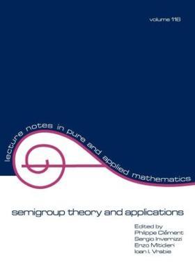 semigroup theory and applications - Phillipe Clement - cover
