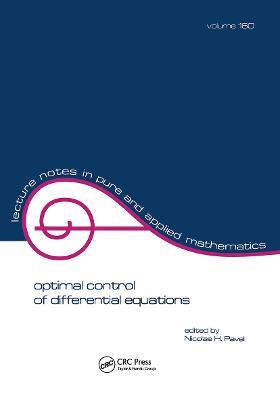 Optimal Control of Differential Equations - cover