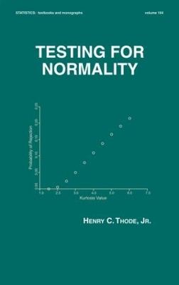 Testing For Normality - Henry C. Thode - cover
