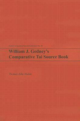 William J. Gedney's Comparative Tai Source Book - Thomas John Hudak - cover