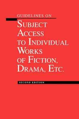 Guidelines on Subject Access to Individual Works of Fiction - American Library Association - cover