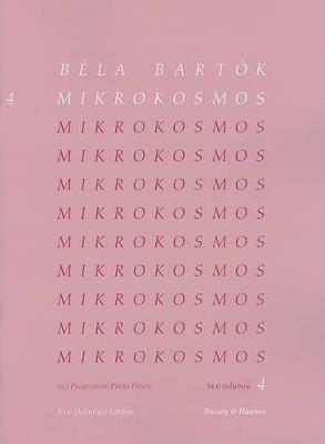  Béla Bartók - Mikrokosmos 4 - pianoforte - copertina