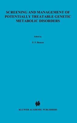 Screening and management of potentially treatable genetic metabolic disorders: Proceeding of the Workshop held in London, March 17–18, 1983 - cover