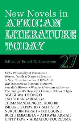 ALT 27 New Novels in African Literature Today - cover