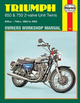 Triumph 650 & 750 2-Valve Unit Twins (63 - 83) - Haynes Publishing - cover