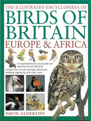 The Illustrated Encyclopedia of Birds of Britain Europe & Africa: A Comprehensive Visual Guide and Identifier to Over 550 Birds - David Alderton - cover