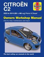 Citroen C2 Petrol & Diesel (03 - 10) Haynes Repair Manual