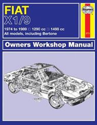 Fiat X1/9 (74 - 89) Haynes Repair Manual