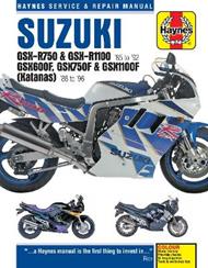 Suzuki GSX-R750 & GSX-R1100, GSX600F, GSX750F & GSX1100F (Katanas) (86 - 96)