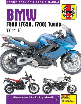 BMW F650, F700 & F800 Twins (06-16) Haynes Repair Manual - Phil Mather - cover