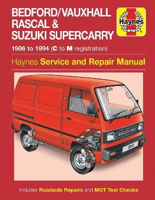 Bedford/Vauxhall Rascal & Suzuki Supercarry (86 - Oct 94) Haynes Repair Manual - Haynes Publishing - cover