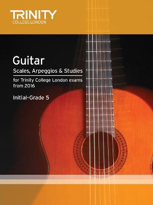 Trinity College London: Guitar & Plectrum Guitar Scales, Arpeggios & Studies Initial-Grade 5 from 20 - cover