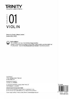 Trinity College London Violin Exam Pieces From 2020: Grade 1 (part only) - Trinity College London - cover