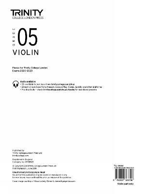 Trinity College London Violin Exam Pieces From 2020: Grade 5 (part only) - Trinity College London - cover