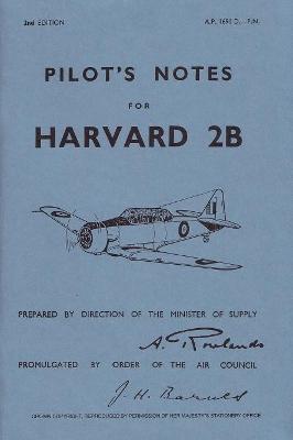 Harvard 2B Pilot's Notes: Air Ministry Pilot's Notes - cover